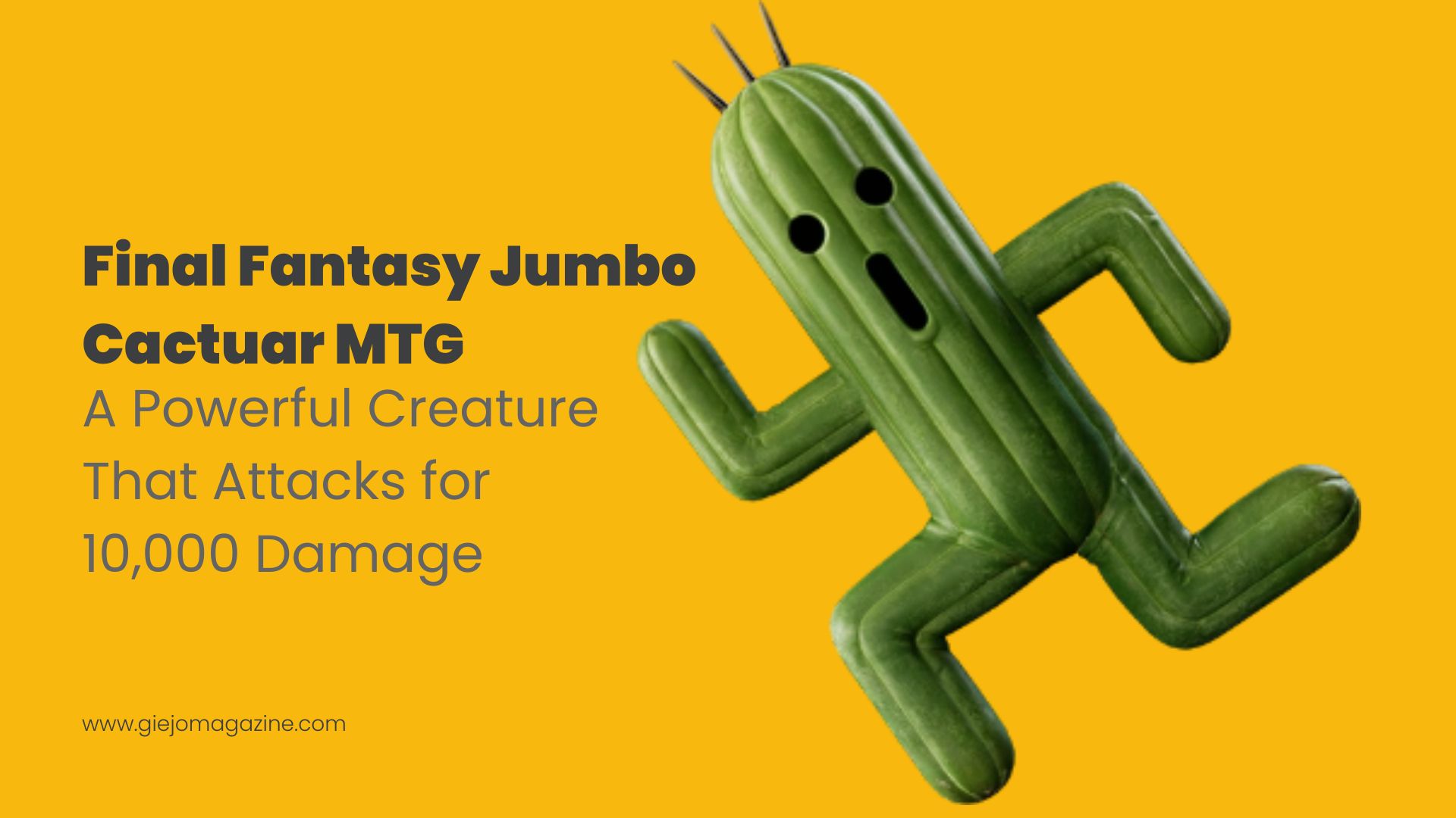 Final Fantasy Jumbo Cactuar MTG